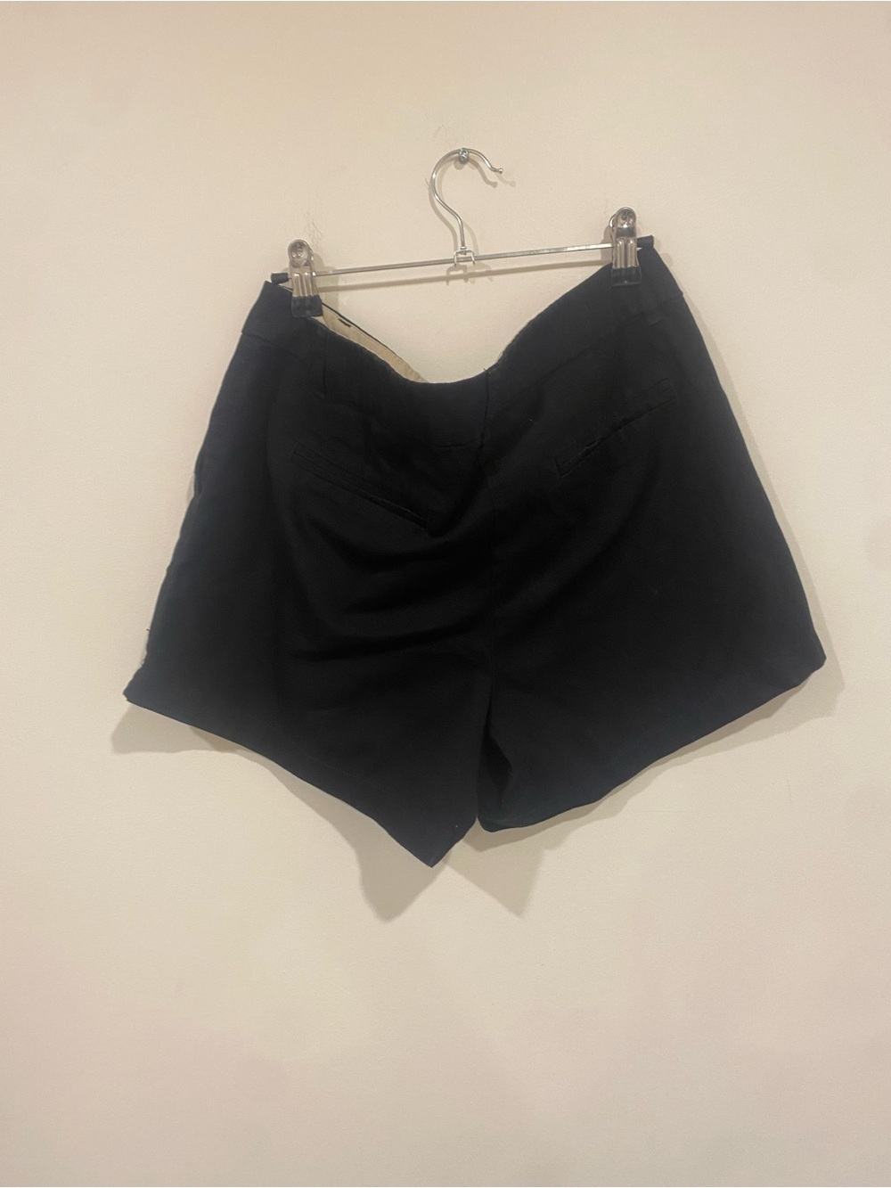 J. Crew Black High-Waist Linen Women’s Shorts - Picture 4 of 6